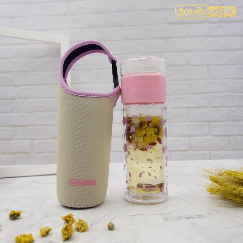BEANBEANLOVE Double-Layer Glass Tea Infuser Cup