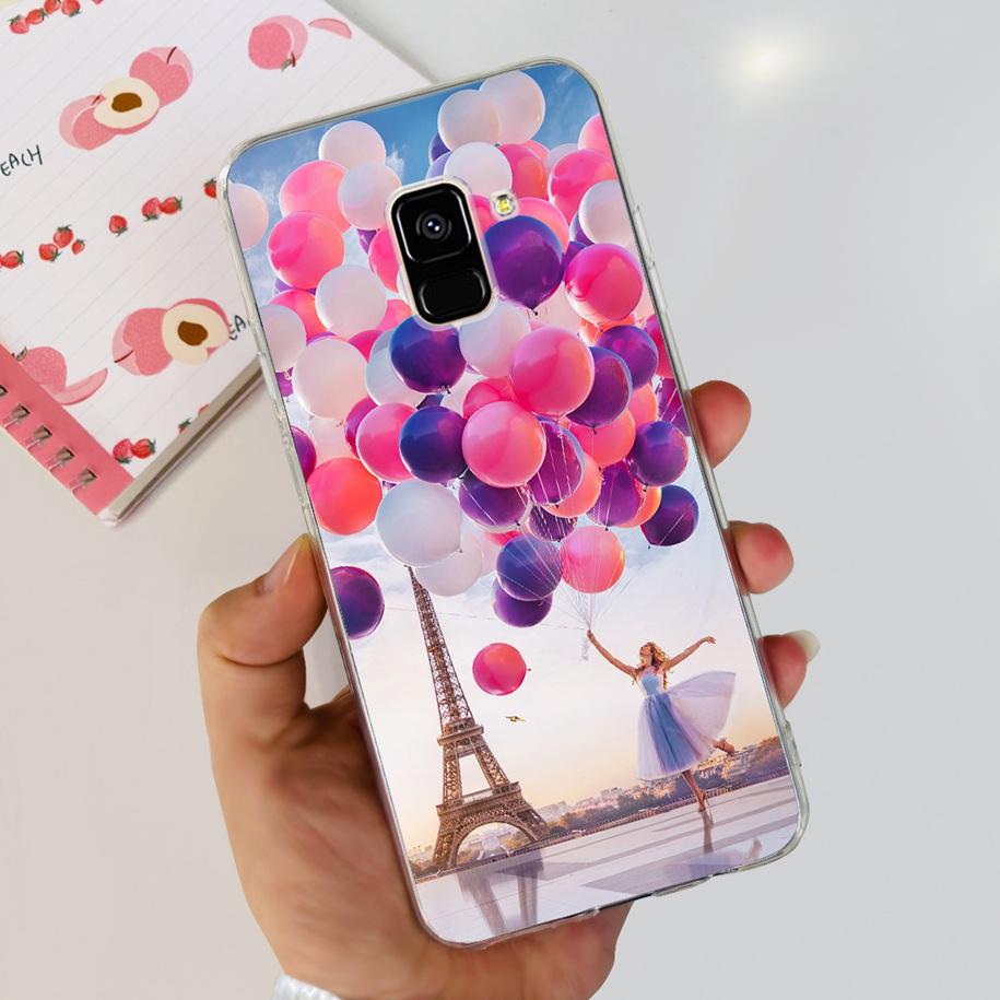 For Samsung Galaxy A6 A8 Plus Case 2018 Case Fashion Butterfly Soft Clear TPU Phone Cover For Samsung A6+ A8+ A 6 A 8 2018 Funda