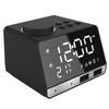 Home Decor Table Clock Alarm Clock Speaker With 2 USB Ports Bluetooth 4.2 Radio LED Digital Alarm Clock