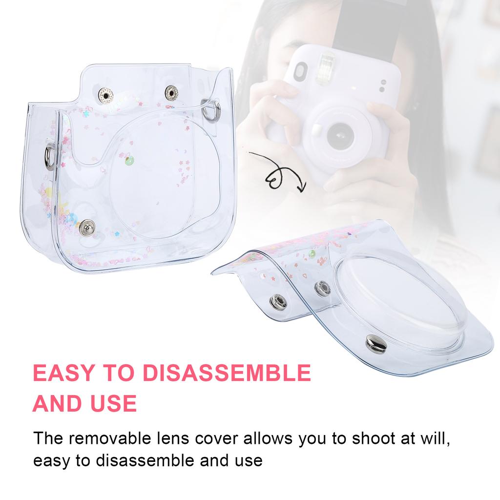 Transparent Camera Bag PVC Case with Shoulder Strap for 11Celsius9Celsius8