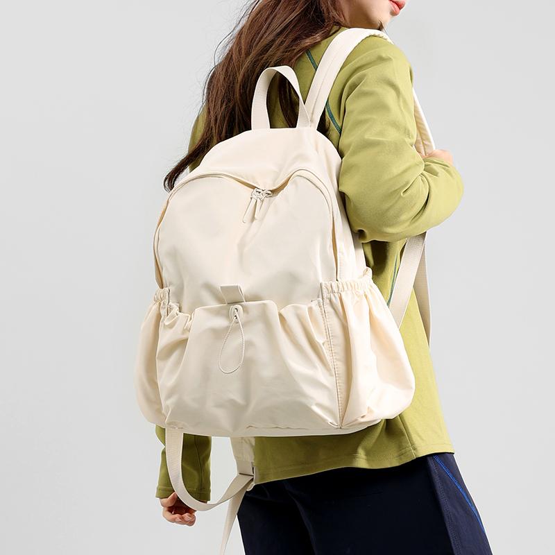 Men Women Backpack Nylon Lightweight Large Capacity Travel Backpack Student Schoolbag