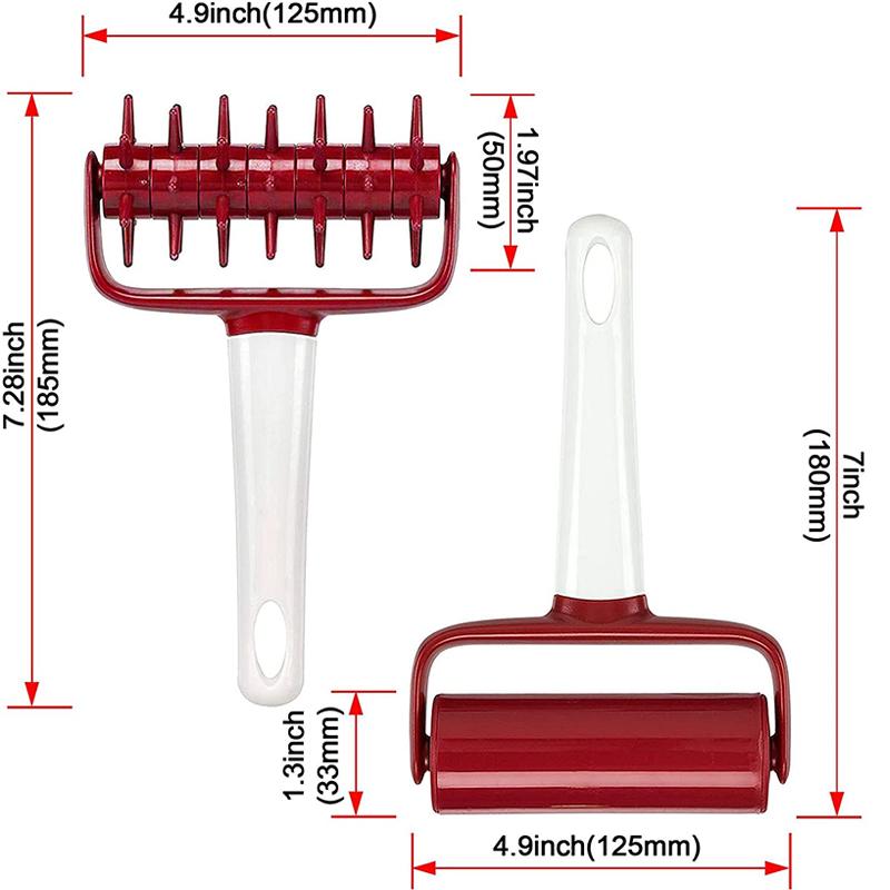 5pcs/set Pizza Dough Roller Silicone Pastry Dough Mat Dough Scraper Cutter Time-saver Dough Tools Set Baking Accessories Tools