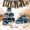 Graduation Hat Candy Holder with Fringes Decorative Gift Packaging Box Stylish Students Graduation Accessories