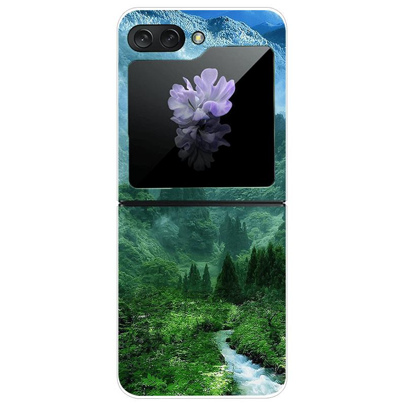 Clear Phone Case For Samsung Galaxy Z Flip7 Fashion Hard PC Silicone Cover For Galaxy Z Flip 7 5G ZFlip7 Transparent Protector