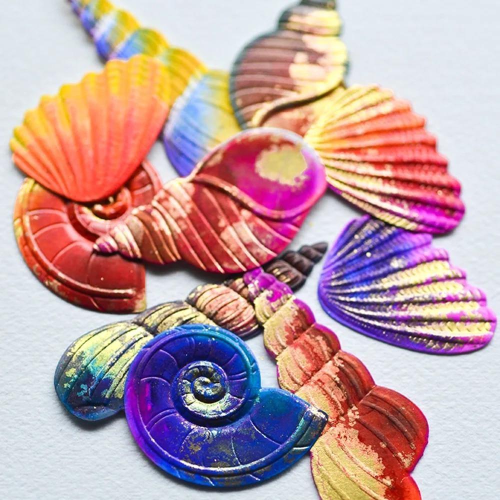 Sommer Meeresfrüchte Metall Stanzformen Schablone DIY Scrapbooking Prägepapier Karten Albumherstellung Dekorative Bastel Vorlage