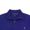 Polo Ralph Lauren Solid Color Pony Logo Embroidered Half-Zip Knit Long Sleeve Sweatshirt Men sweatshirt Blue MNPOKNI16820199-400