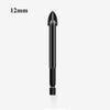Multifunctional Cross Hex Tile 3/4/5/6/8/10/12mm Hole Opener Drill Bit Set  Glass Ceramic Concrete