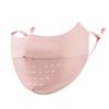 UV Protection Solid Color Hanging Ear Type Face Cover Ice Silk Mask Sunscreen Mask Face Scarf
