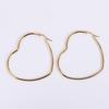 Polished Titanium Steel Round Wire Earrings - Douyin Style Women's Fashion Jewelry