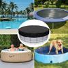 Capa para Piscina de Cachorro Capa Redonda para Piscina Tecido Oxford Resistente ao Desgaste Manga Protetora para Crianças e Animais de Estimação Banhadeiras