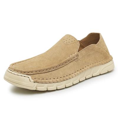 Handmade Genuine Leather Men's Casual Shoes Loafers Comfortable Moccasins Men Business Flats Shoes Driving Shoes