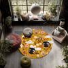 Animal Stickers Pattern Round rug,Carpet Rug for Living Room Bedroom Playroom ,Non-slip Floor Mat,Holiday Gifts and Birthday Gifts.
