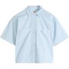 Levis Loose Soft Checkered Pointed Collar Button Short Sleeve Shirt Women Shirts 005O8-0000