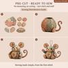 Beginner-friendly Handmade Patchwork Mouse Kit Patchwork Mouse Pendant  Craft Activities