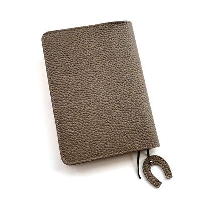 Gratia Horseshoe Book Cover with A6 Genuine Embossed Stylish and Made In G011KH Bookmark, Size, Paperback, Leather, Shrink-Resistant Leather, Cute,