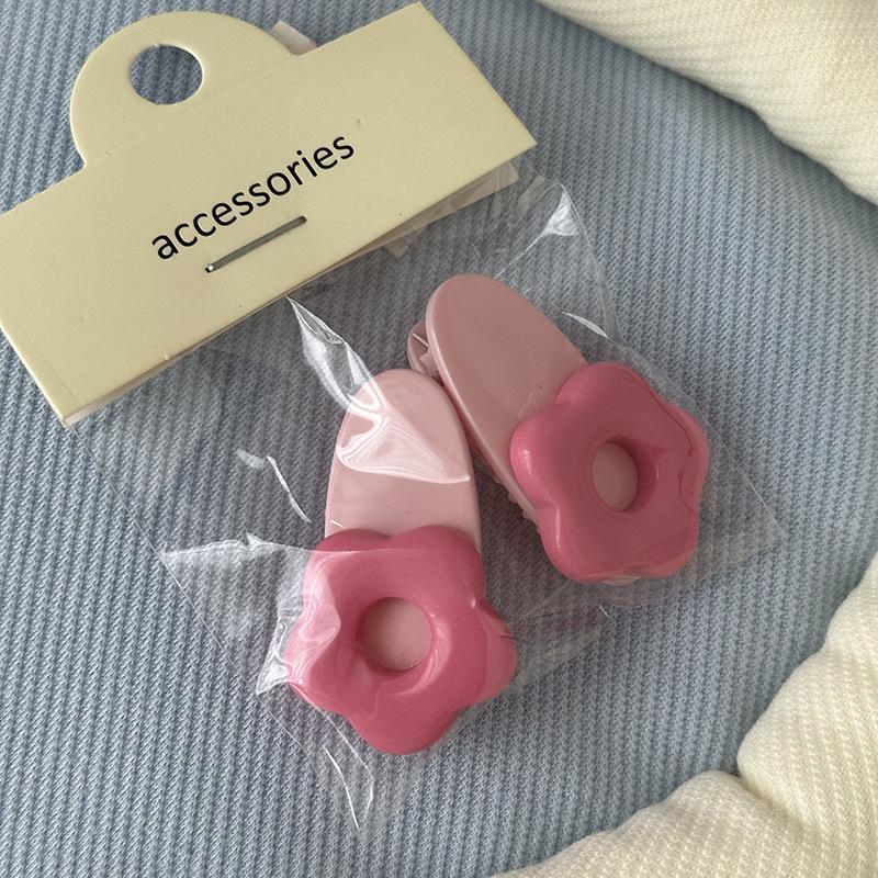 Pink Series Cute Bow Hair Clip for Girls - Small Duckbill Clip for Bangs