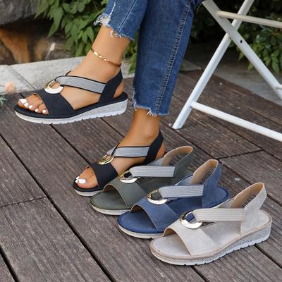 Rutschfeste Schuhe, Große Größe, Dicke Sohle, Sommersandalen, Neuartige Damen-Plateauschuhe