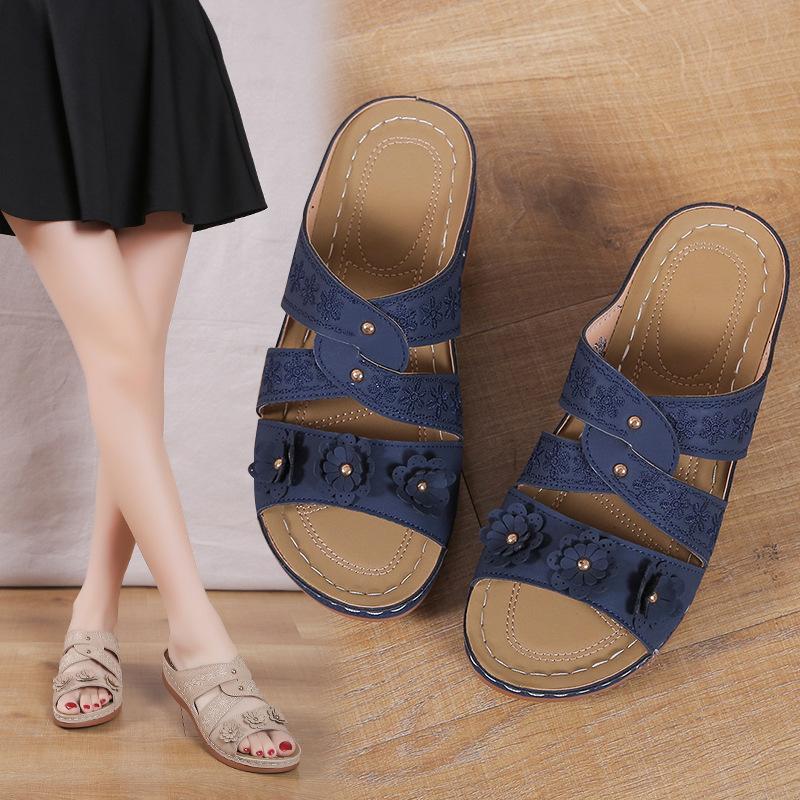 Slippers Women's Shoes  Spring and Summer New Fish Mouth Casual Fashion Large Size Hollow Cool Slippers