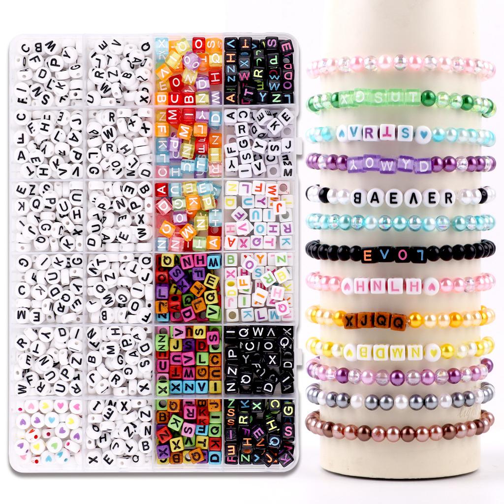 1960 Pieces 6Mm28 Color Abs Dyed Pearl Diy Color Loose Beads Beaded Bracelet Necklace Material Jewelry Accessories