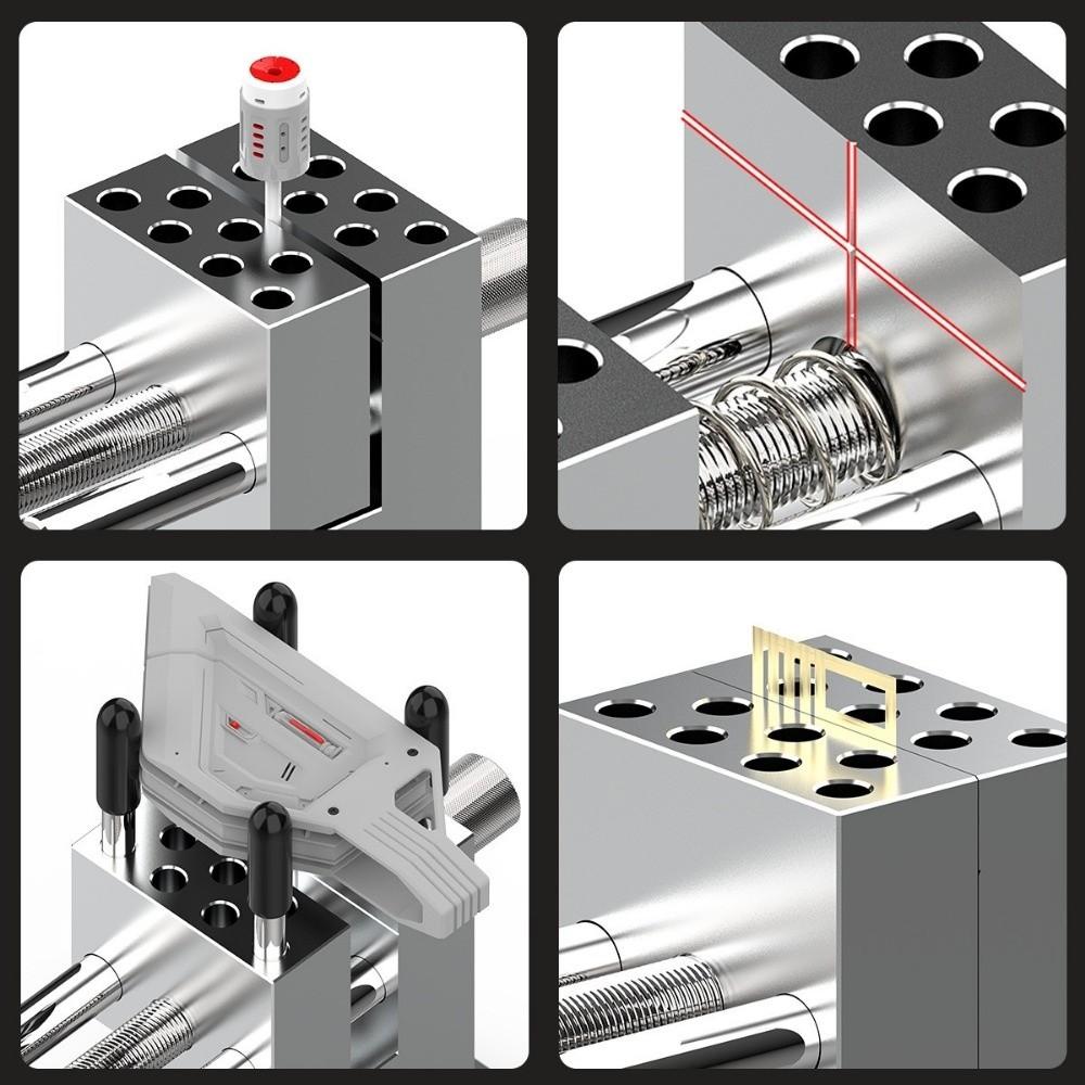 Portable 2 in1 Table Vise Mini DIY Handheld Pliers Multifunction Detachable Split Scale Model Fixing Tools For Model Building