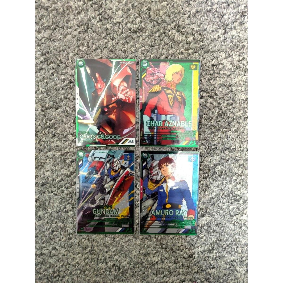 Used Arsenal Base Amuro Char Gundam Gelgoog Parallel Set of 4 01VE Booster