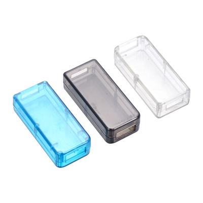 43*22*11mm 56*26*13mm ABS-Box Transparent USB-Ladegerät Projektgehäuse Kunststoff-Verbindungskasten Gehäuse für Adapteranschluss