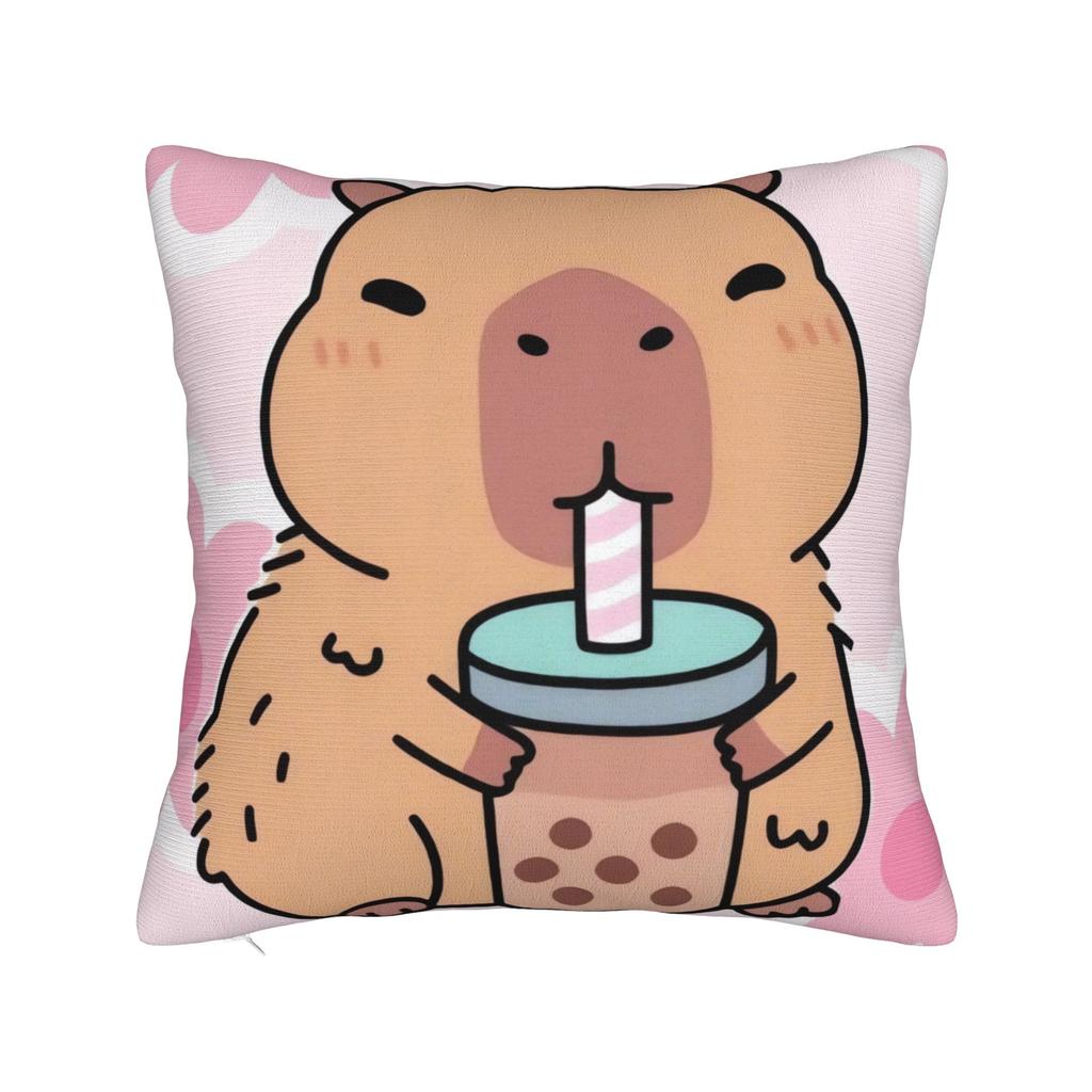 Pillow Case Capybara Soft Pillow Cover For Sofa Couch Bed Living Room Funny Pillowcases