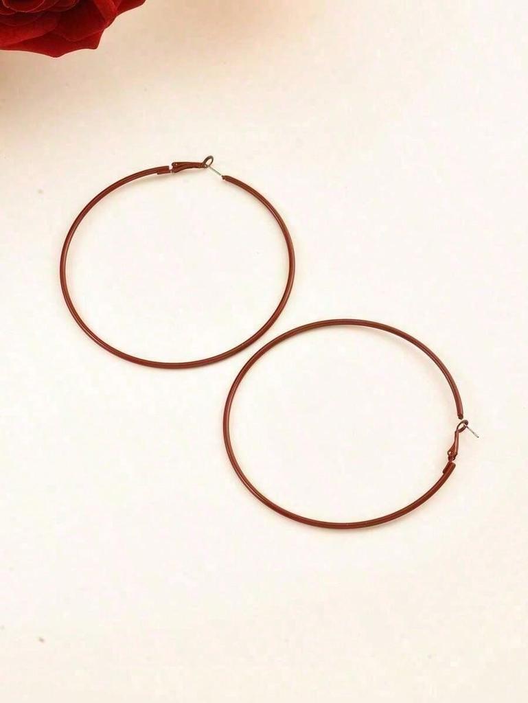 Minimalist Style Multiple Thin Hoops Earrings, Daily Wear For Women