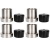 4pcs 2.441in Stainless Steel Trailer Bearing with Protective Buddy Bra Accessory
