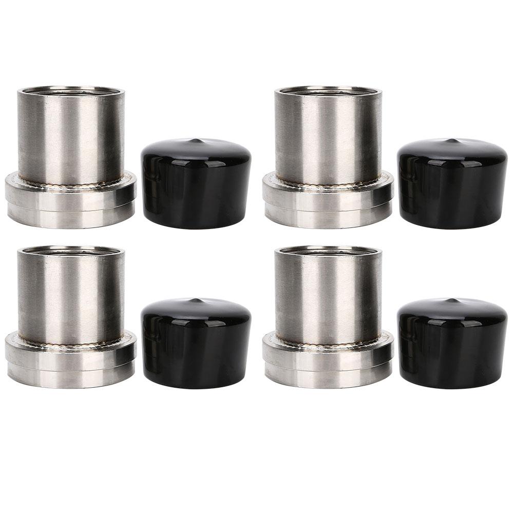 4pcs 2.441in Stainless Steel Trailer Bearing with Protective Buddy Bra Accessory