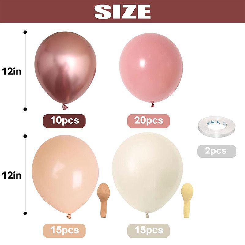 

60-Piece 12-Inch Metallic Balloon Set: Purple, Pink, Green, Blue - Ideal for Birthday Party Decorations, Free Shipping