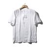 Chinese Style Natural Linen T-Shirt Men's Summer Thin New Arrival Loose V-neck Undershirt Export Export Men's T-shirt
