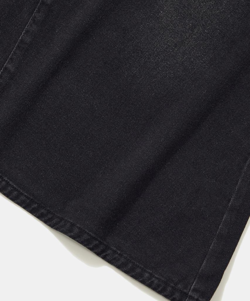 COLUMBIA UNIVERSITY Trajan Label Catwashed Denim Long Skirts_Black Jean