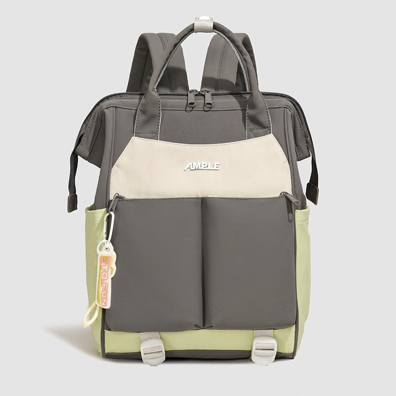 Schoolbag Outdoor Hiking Hiking Bag Women's Large Capacity Lightweight Contrast Color Backpack Men's Commuter Leisure Travel Bag Student School Bag