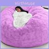 Large Color Solid Soft Plush Portable Living Room Lazy Sofa Cover Bean Bag Cover