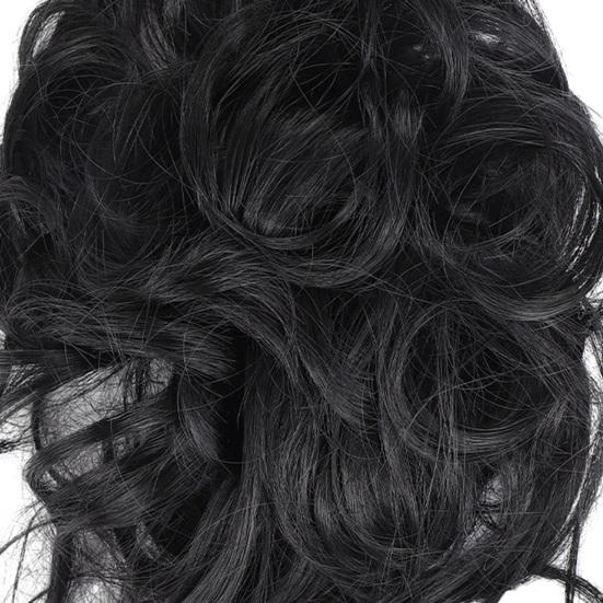 Messy Bun Wig Hair Tie Elastic Fluffy Natural Silky High Temperature Fiber Hair Extension Women Girls Tousled Updo Faux Hairs Hairpiece