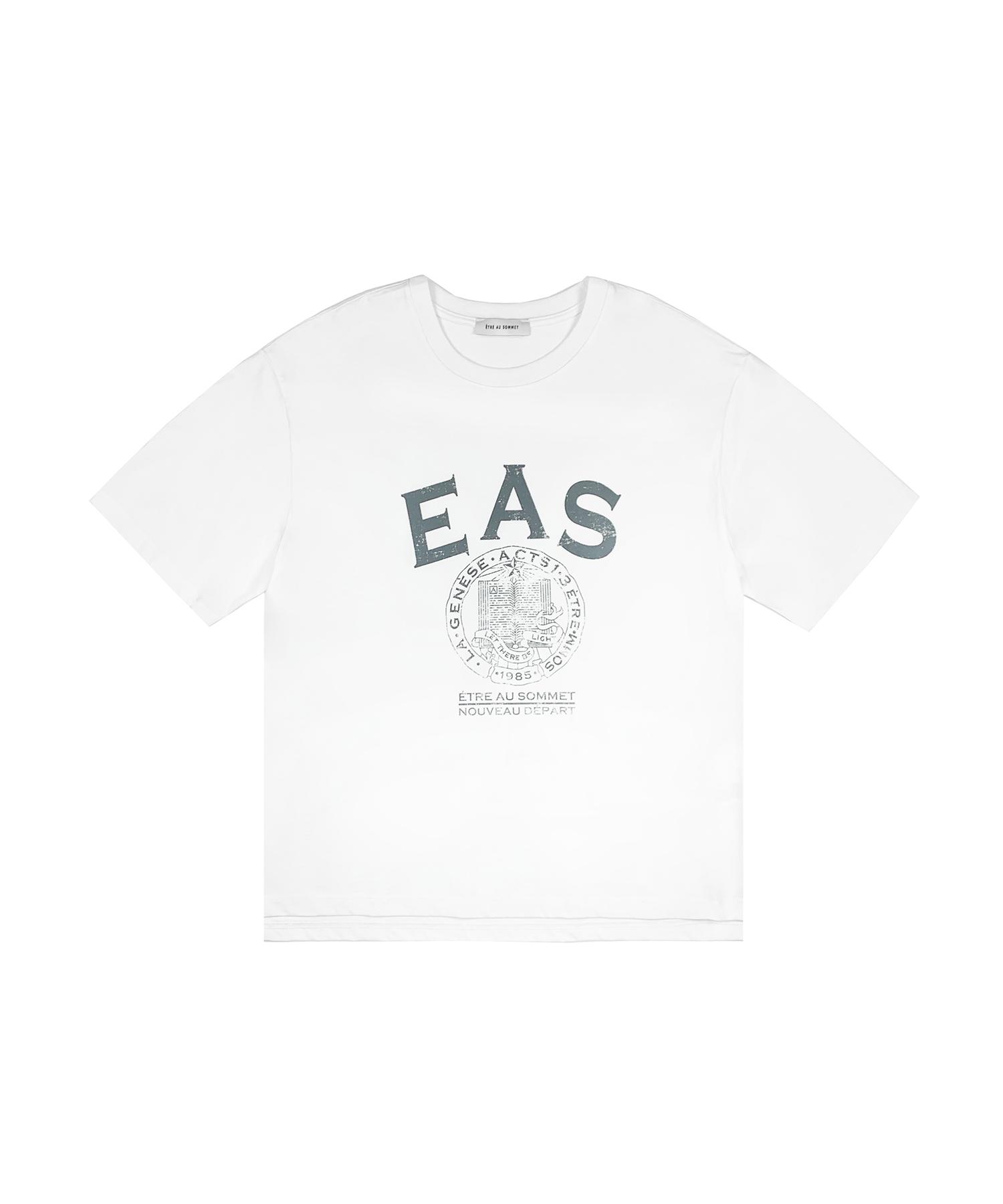 Etosome Eas Logo Half T-Shirt (White/Unisex) White/Xs