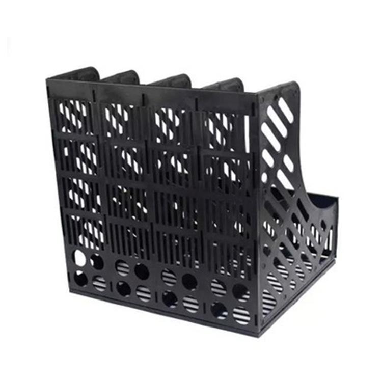 Desk File Shelf Quadruple Plastic Bookshelf Student File Organizer File Box Office Supplies Storage