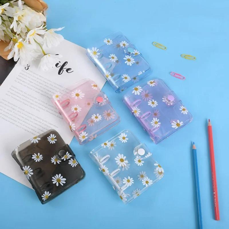 Mini 3 Hole Daisy Binder Note Planner Organizer Notebook Journal Diary Ring Binder Kawaii School Supplies