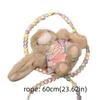 Soft Material Phone Back Clip Mini Size Mobile Phone Chain Bunny Plush Phone Rope  Phone Accessory