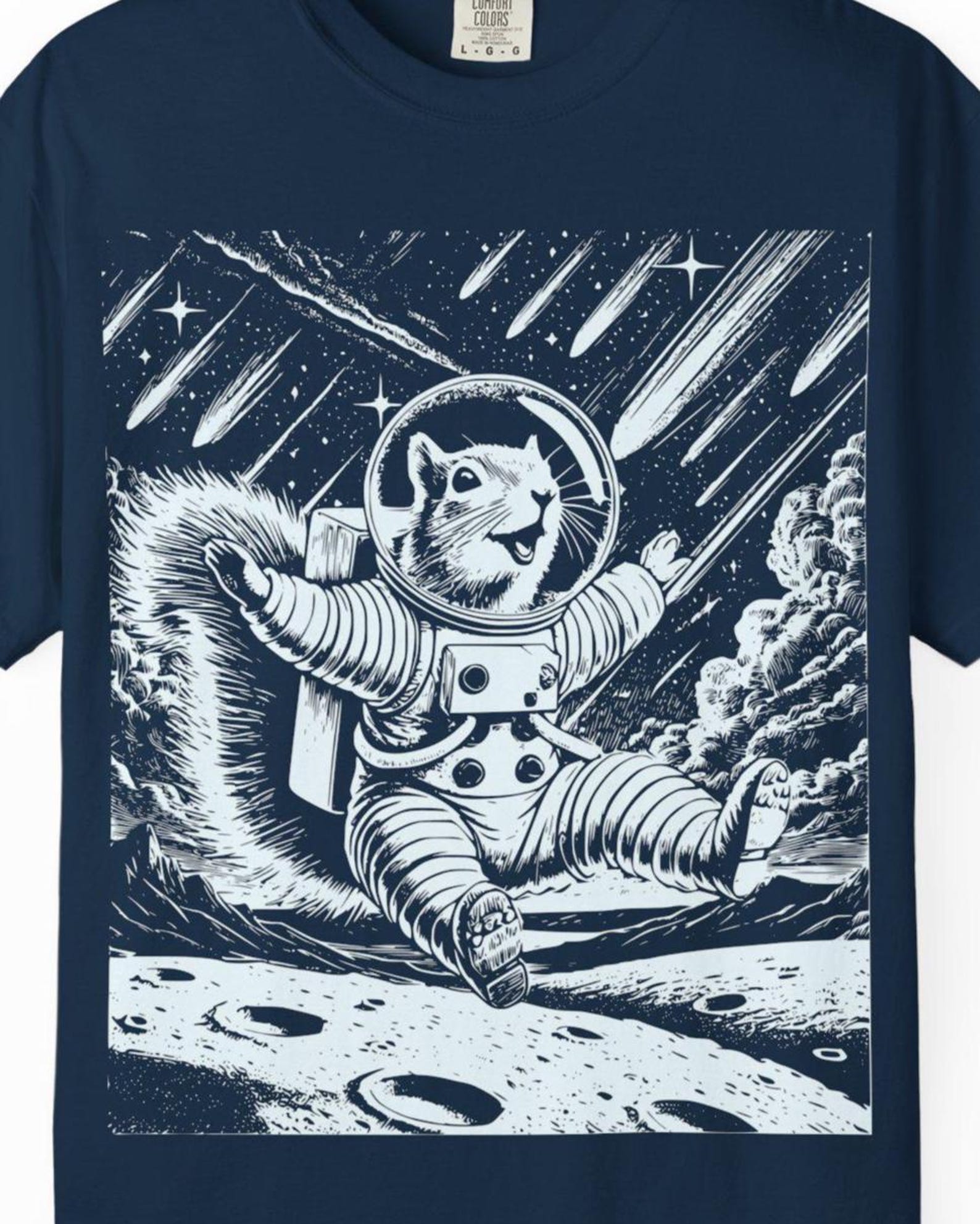 Astronaut Cat T-Shirt: Space Lover Graphic Tee S