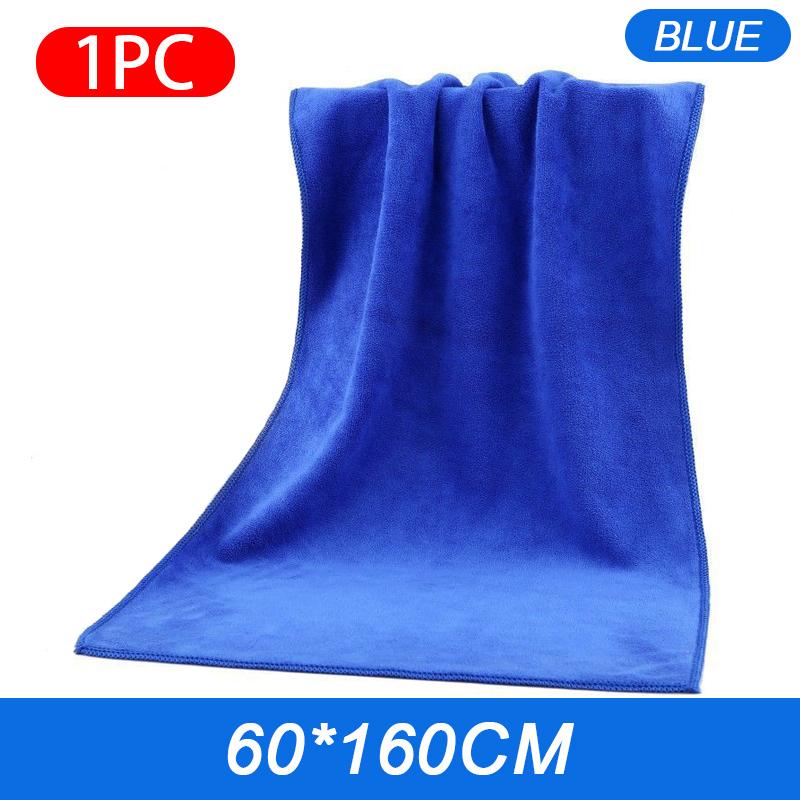160x60cm Car Wash Towel 400GSM Microfiber High Water Absorption Cleaning Towels Thickened Soft Car Washing Drying Cloth