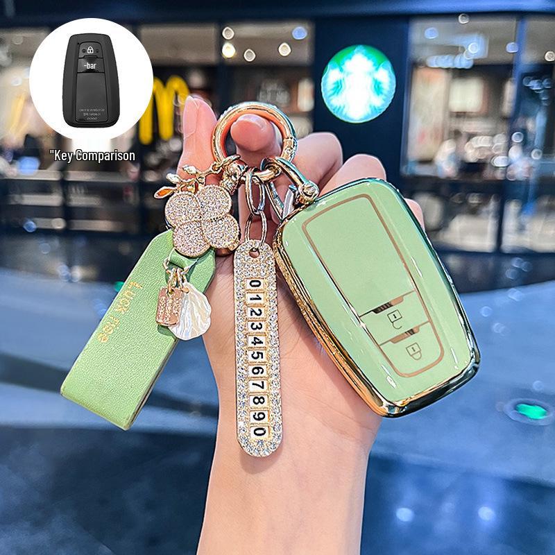 Toyota Key Case for Camry, RAV4, Wildlander, Levin, Crown, Lu Fang - Suitable Keychain Bag for Men and Women.