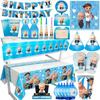 Tematică Bossed Baby Decorațiuni Petrecere de 1 An Nou-Născut Farfurie de Hârtie Pahar Balon Banner Cadouri pentru Copii Băieți Consumabile Eveniment Baby Shower