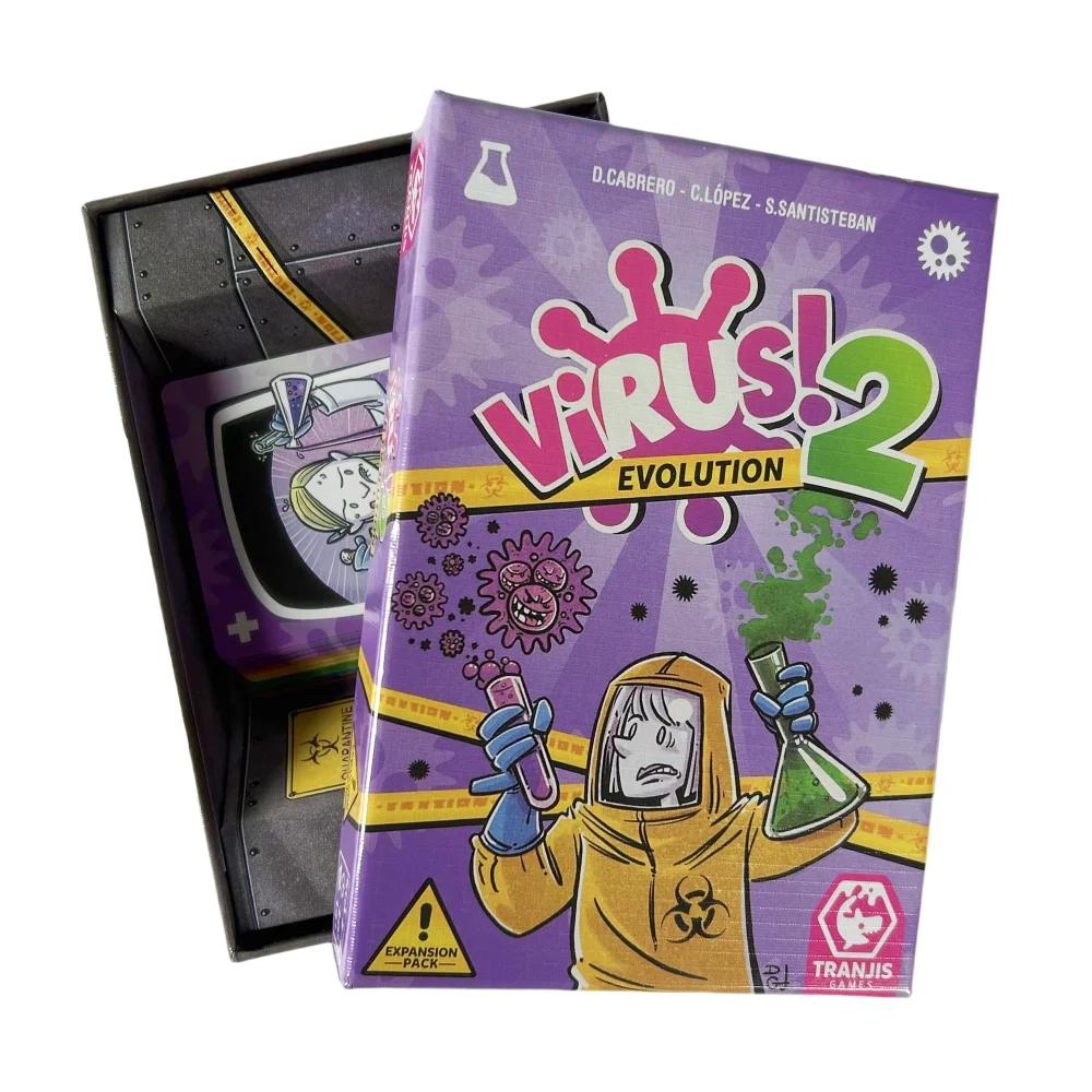 1pc Virus 1 2 3 Board Game The Contagiously Fun Card Game Spanish English Version Party Game for Fun Family Game