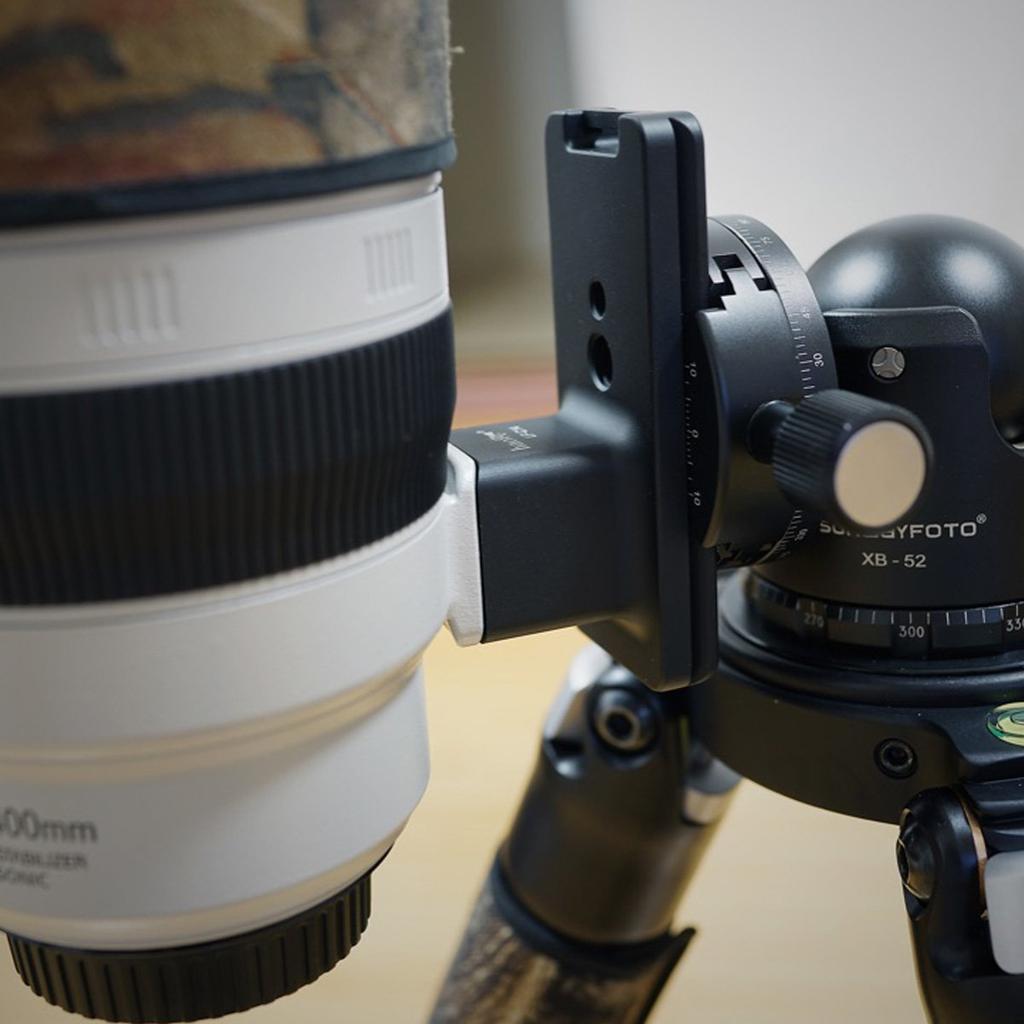 Haoge Lens Foot Tripod Mount Ring for Canon EF IS II USM Lens with Arca Swiss Compatible Quick Release Plate LF-C14 100–400mm f4.5–5.6L Built-in