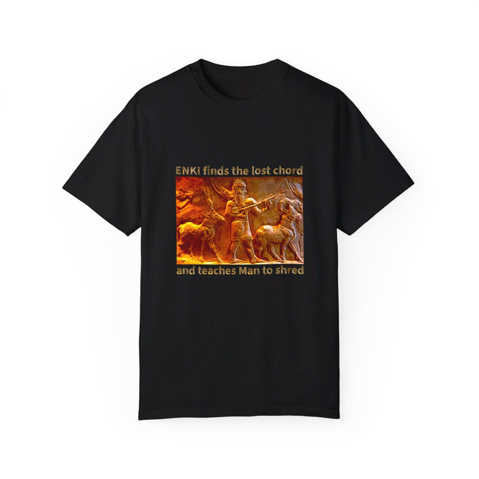 ENKI Lost Chord Graphic T shirt: Comfort Colors Garment-Dyed Tee S