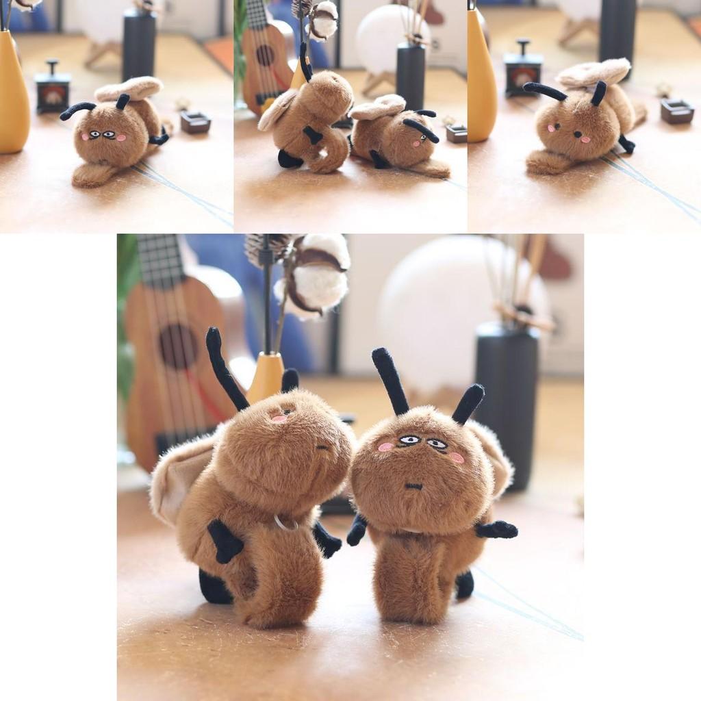 Cute Adorable Plush Cockroach Toy With Movable Wings Soft Pp Cotton Stuffed Animal