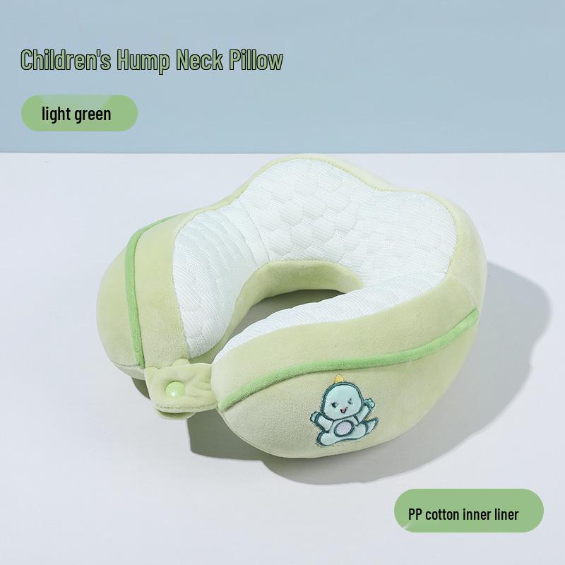 U-Shaped Cartoon Neck Pillow: Cute Embroidered Travel Pillow with Parent-Child Support
