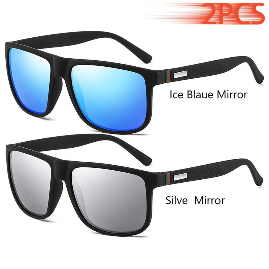 Stylish Retro Square Sunglasses Male Female Luxury Brand Design Men's Sun Eyeglasses Driving Fishing UV400 Eyewear Man
